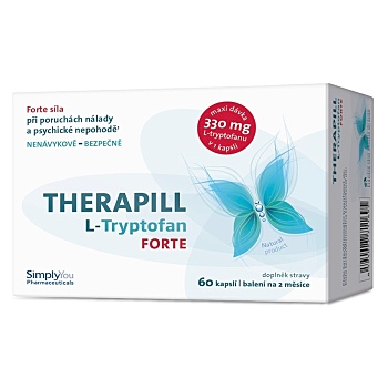 THERAPILL L-Tryptofan forte 60 kapslí (Stres) - Vícesložkové
