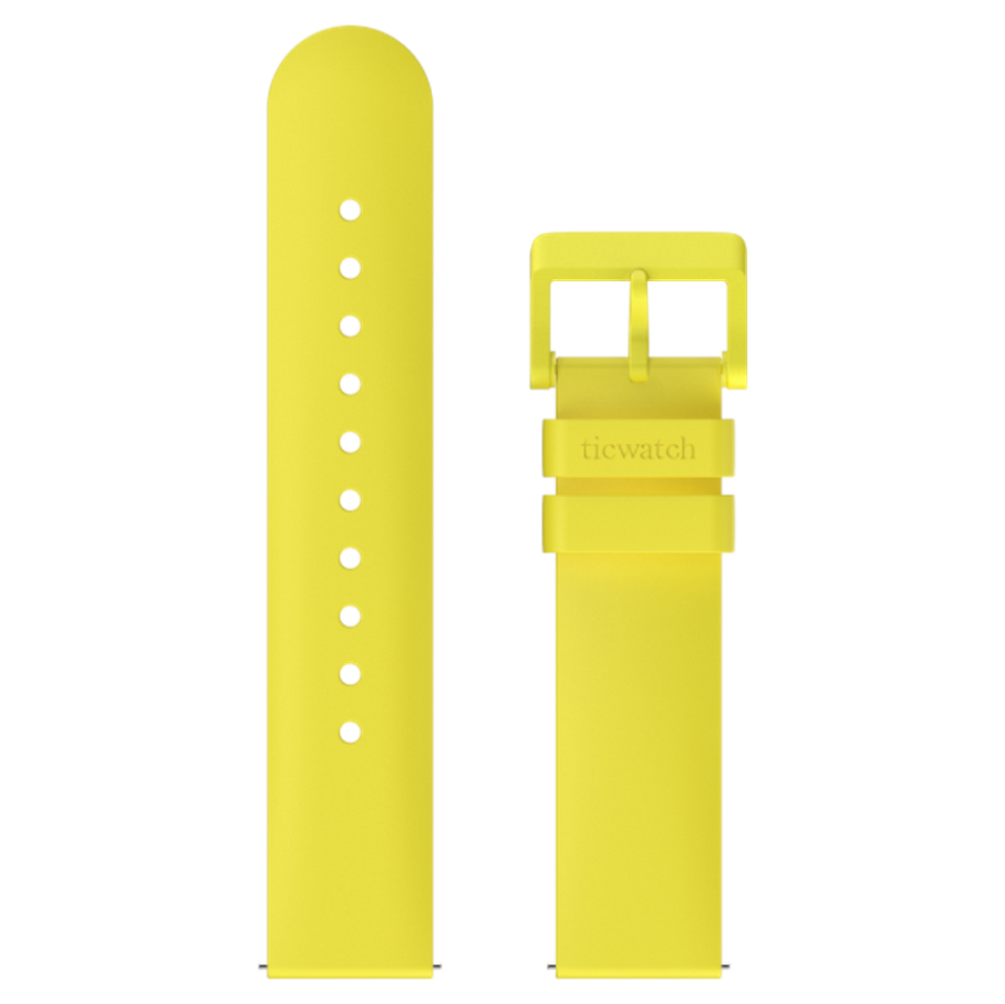 Levně TICWATCH Silikonový řemínek žlutý pro hodinky E3