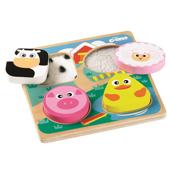 TIDLO Senzorické puzzle farma (Montessori hračky) - Skládací