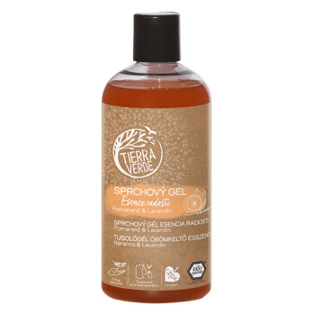 TIERRA VERDE Sprchový gel Esence radosti 500 ml (Přírodní přípravky na sprchování a mytí) - Přírodní