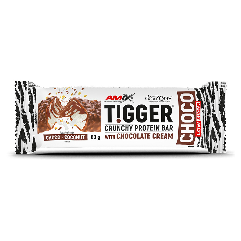 Levně AMIX Tigger zero choco protein bar kokos čokoláda tyčinka 60 g