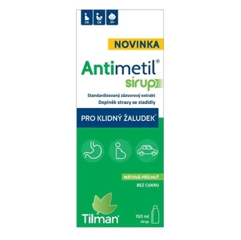 TILMAN Antimetil sirup 150 ml (Trávení a vylučování) - Přírodní, Vícesložkové