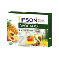 TIPSON Avocado kazeta bylinný čaj BIO 60 sáčků