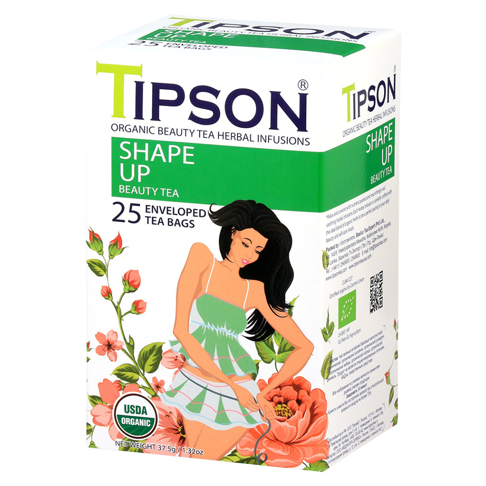 Levně TIPSON Beauty bylinný čaj pro aktivní životní styl BIO 25 sáčků