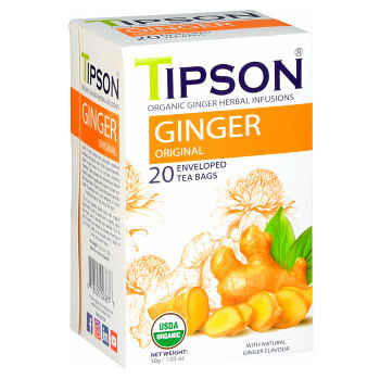 TIPSON Ginger original bylinný čaj BIO 20 sáčků