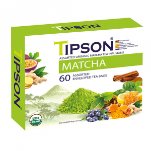 TIPSON Matcha Assorted zelené čaje 60 sáčků BIO TIPSON Matcha Assorted zelené čaje 60 sáčků BIO