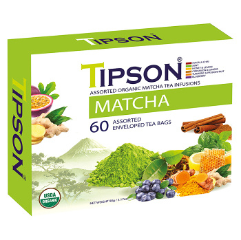 TIPSON Matcha Assorted zelené čaje 60 sáčků BIO