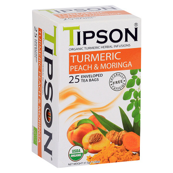 TIPSON Turmeric Peach & Moringa 25 sáčků BIO