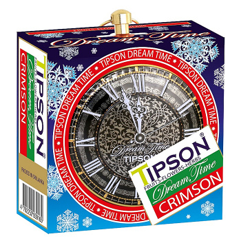 TIPSON Dream Time Christmas Blue Crimson plech ovocný čaj 30 g, expirace
