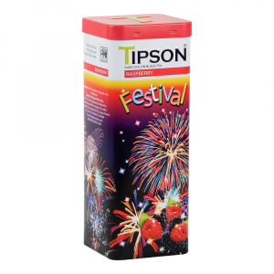 TIPSON Festival Raspberry černý sypaný čaj 75 g TIPSON Festival Raspberry černý sypaný čaj 75 g