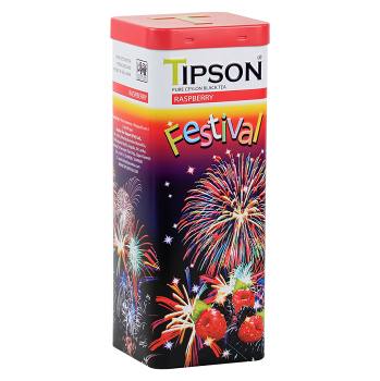 TIPSON Festival Raspberry černý sypaný čaj 75 g
