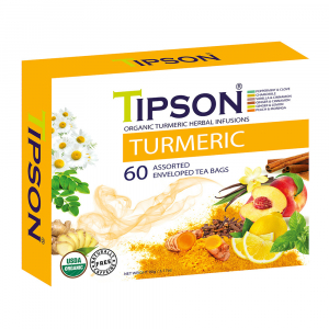 TIPSON Turmeric Assorted bylinné čaje 60 sáčků BIO TIPSON Turmeric Assorted bylinné čaje 60 sáčků BIO
