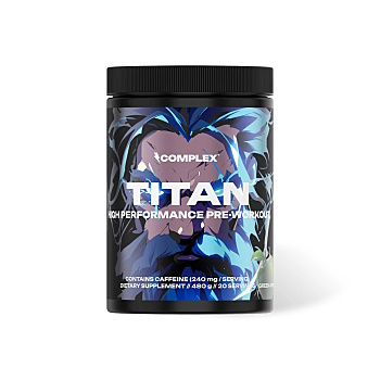 COMPLEX Titan pre workout zelené jablko 400 g (Před tréninkem)