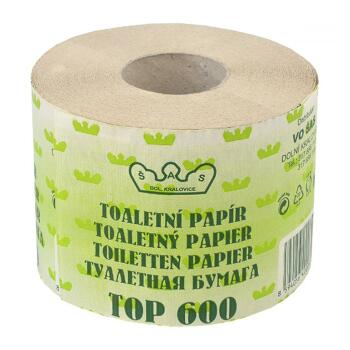 Toaletní papír recyklovaný, 600 útržků