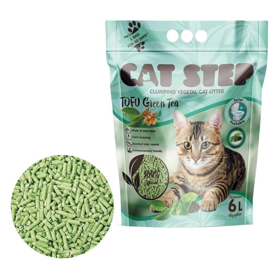 TOMMI Cat Step Tofu Green Tea Podestýlka  2,7 kg/6 l