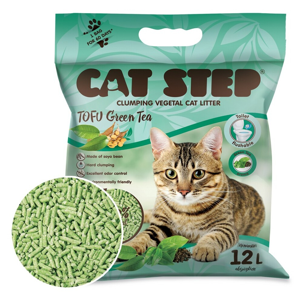 TOMMI Cat Step Tofu Green Tea podestýlka 5,4 kg/12 l