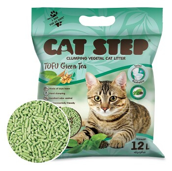TOMMI Cat Step Tofu Green Tea podestýlka 5,4 kg/12 l (Úklid po kočkách a kočičí záchody)