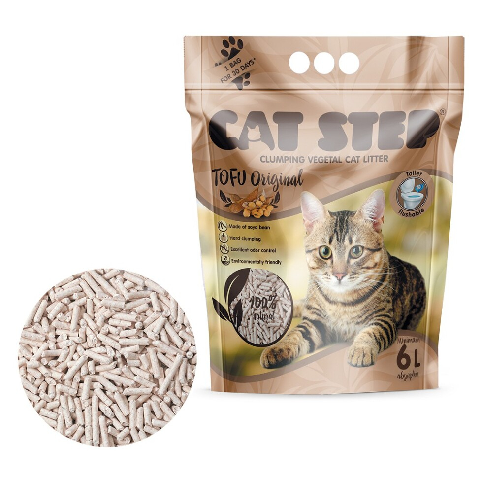 TOMMI Cat Step Tofu Original podestýlka 2,7 kg/6 l