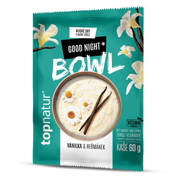 TOPNATUR Bowl kaše good night 60 g (Probiotické kaše) - Sladké, Instantní