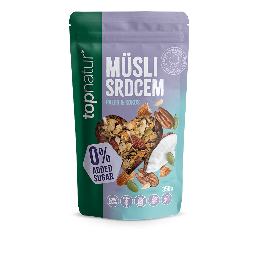 TOPNATUR Low carb müsli srdcem 350 g