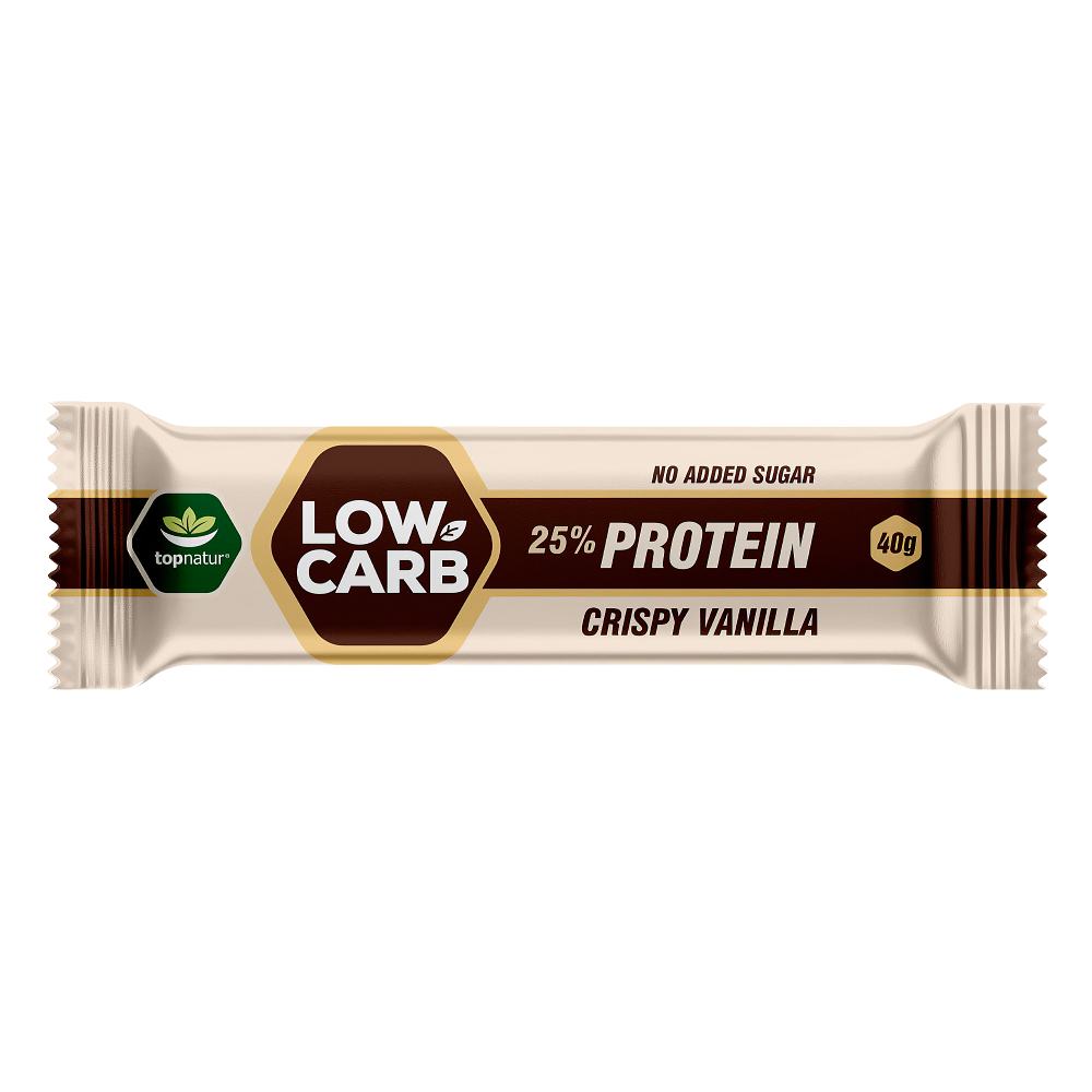 E-shop TOPNATUR Low Carb tyčinka proteinová crispy vanilla 40 g