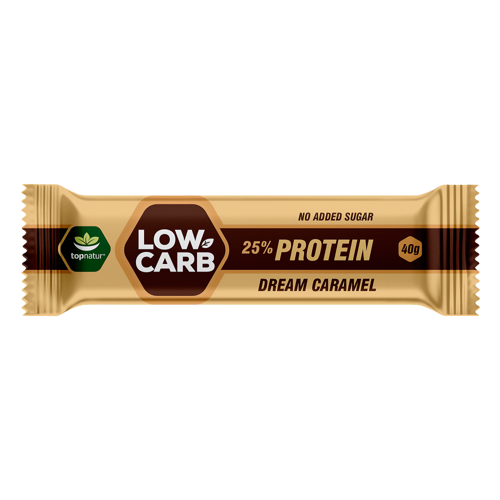 Levně TOPNATUR Low Carb tyčinka proteinová dream caramel 40 g