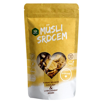 TOPNATUR Müsli srdcem čoko trio & banán 250 g (Müsli směsi)