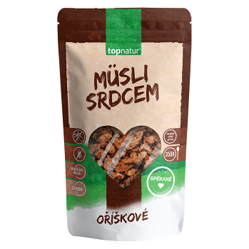 TOPNATUR Müsli srdcem oříškové 350 g (Müsli směsi) - Pečené, Vícesložkové
