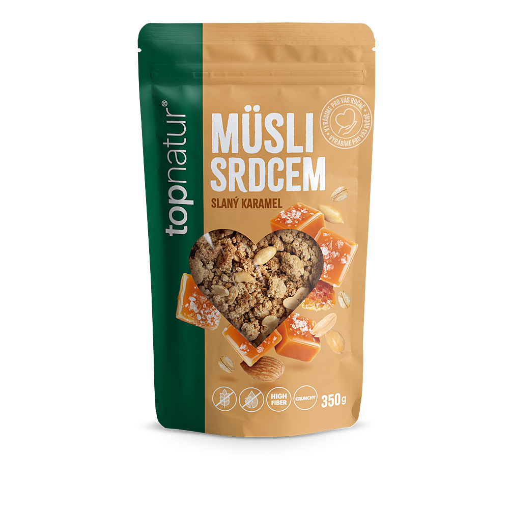 Topnatur Müsli srdcem slaný karamel 350g