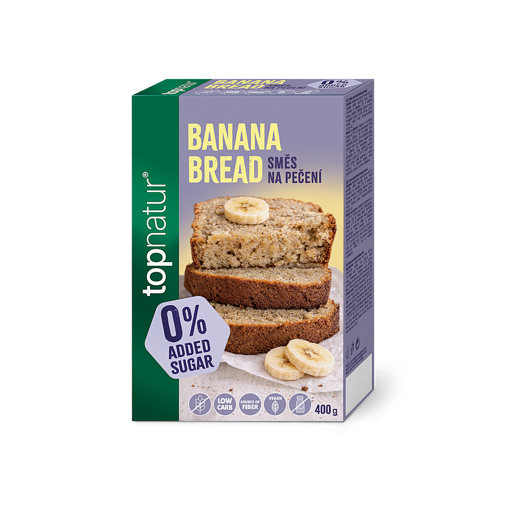 TOPNATUR No added sugar směs na banánový chlebík 400 g