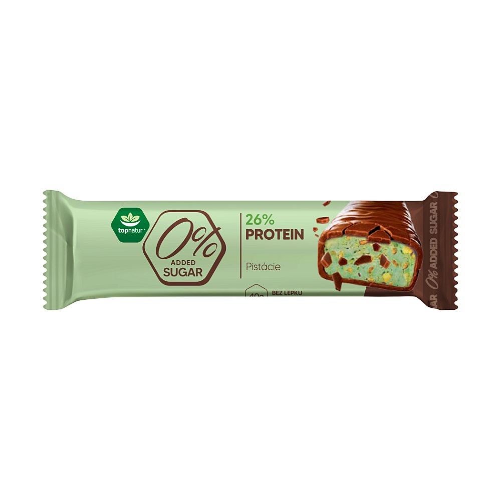 TOPNATUR Proteinová tyčinka pistácie 40 g
