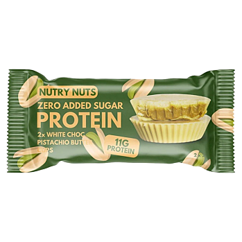 TOPNATUR Proteinové košíčky bílá čokoláda s pistáciemi 2 x 21 g (Tyčinky) - Sladké