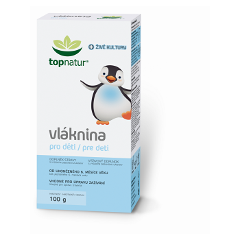 TOPNATUR Vláknina pro děti s probiotiky 100 g (Vláknina, psyllium) - Přírodní