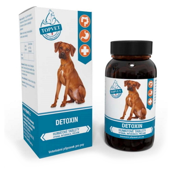 TOPVET Detoxin humátové tablety 90 tablet (Veterinární doplňky stravy na trávení)