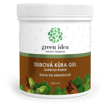 GREEN IDEA Dubová kůra gel 250 g (Péče při hemeroidech)