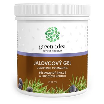 GREEN IDEA Jalovcový gel Při svalové únavě a otocích nohou 250 ml (Masážní gely, roztoky)