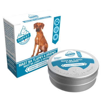 TOPVET Mast na tlapky a drápky pro psy 50 ml (Péče o tlapky a kůži)