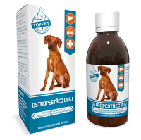 TOPVET Ostropestřec olej pro psy 200 ml