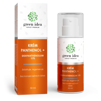 GREEN IDEA Panthenol+ Krém 11% 50 ml (Panthenol, spálená pokožka od slunce) - Regenerační