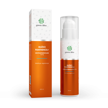 GREEN IDEA Panthenol+ Mléko 11% 200 ml (Panthenol, spálená pokožka od slunce) - Regenerační