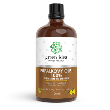 TOPVET Pupalkový olej 100% 100 ml (Vitamíny na pleť) - Vícesložkové, Přírodní