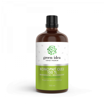 GREEN IDEA Regenerační konopný olej 100% 100 ml (Tělové oleje) - Regenerační