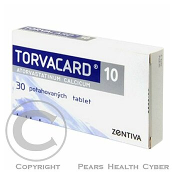 TORVACARD 10  30X10MG Potahované tablety