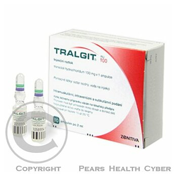 TRALGIT 100 INJ  100X2ML/100MG Injekční roztok