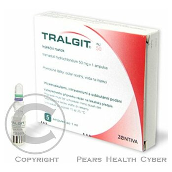 TRALGIT 50 INJ  5X1ML/50MG Injekční roztok