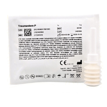 TRAUMASTEM P Hemostatický prášek 3 g (Krytí a hojení ran)