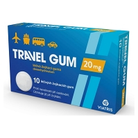 TRAVEL GUM 20 mg léčivá žvýkací guma 10 kusů