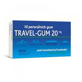 TRAVEL-GUM žvýkačky 10x20 mg