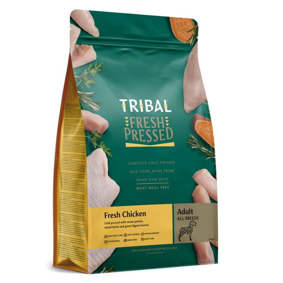 E-shop TRIBAL Fresh Pressed Chicken Adult granule pro psy 1 ks, Hmotnost balení: 12 kg