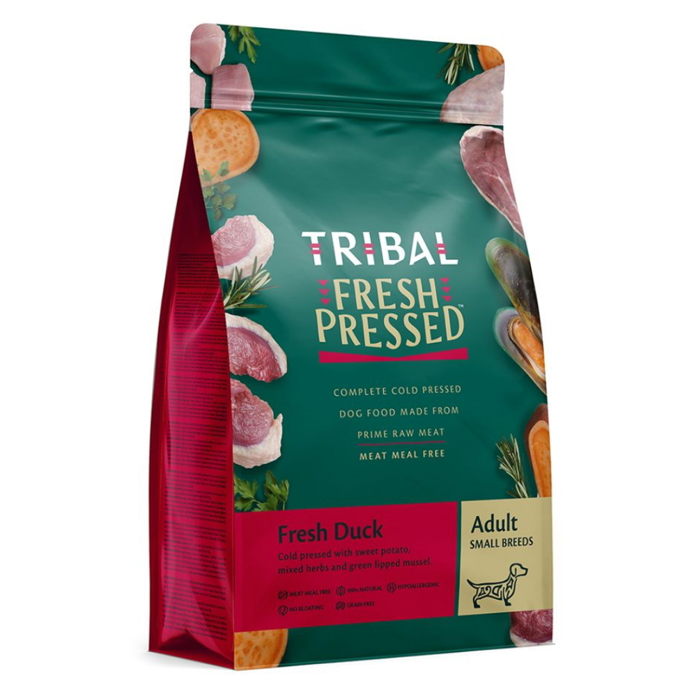 Levně TRIBAL Fresh Pressed Duck Adult granule pro psy malých plemen 1,5 kg